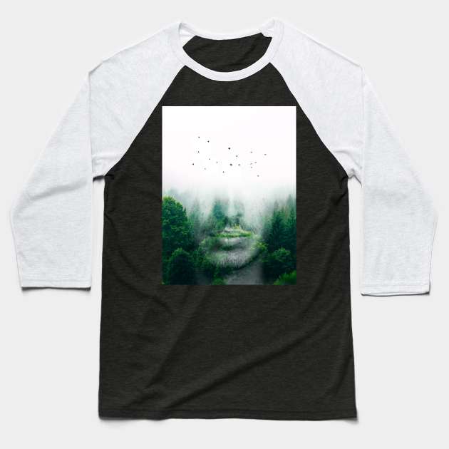 Forest Baseball T-Shirt by Jackson Lester